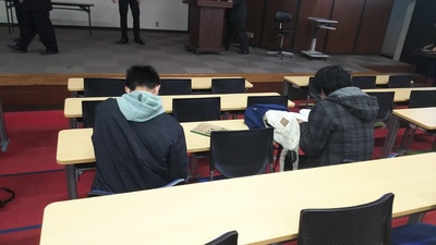 なかちゃんとザッキー in学生総会