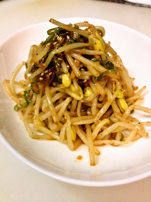 豆もやしピリ辛ナムル￥400