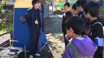 トイレ設営訓練